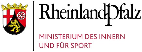 Logo of the Rhineland-Palatinate Ministry of the Interior and Sport.