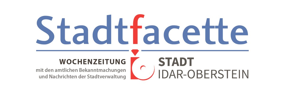 The photo shows the header of the front page of the Idar-Oberstein Stadtfacette.