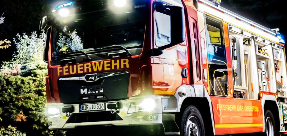 The photo shows the new fire engine 20 of the Idar-Oberstein volunteer fire department.
