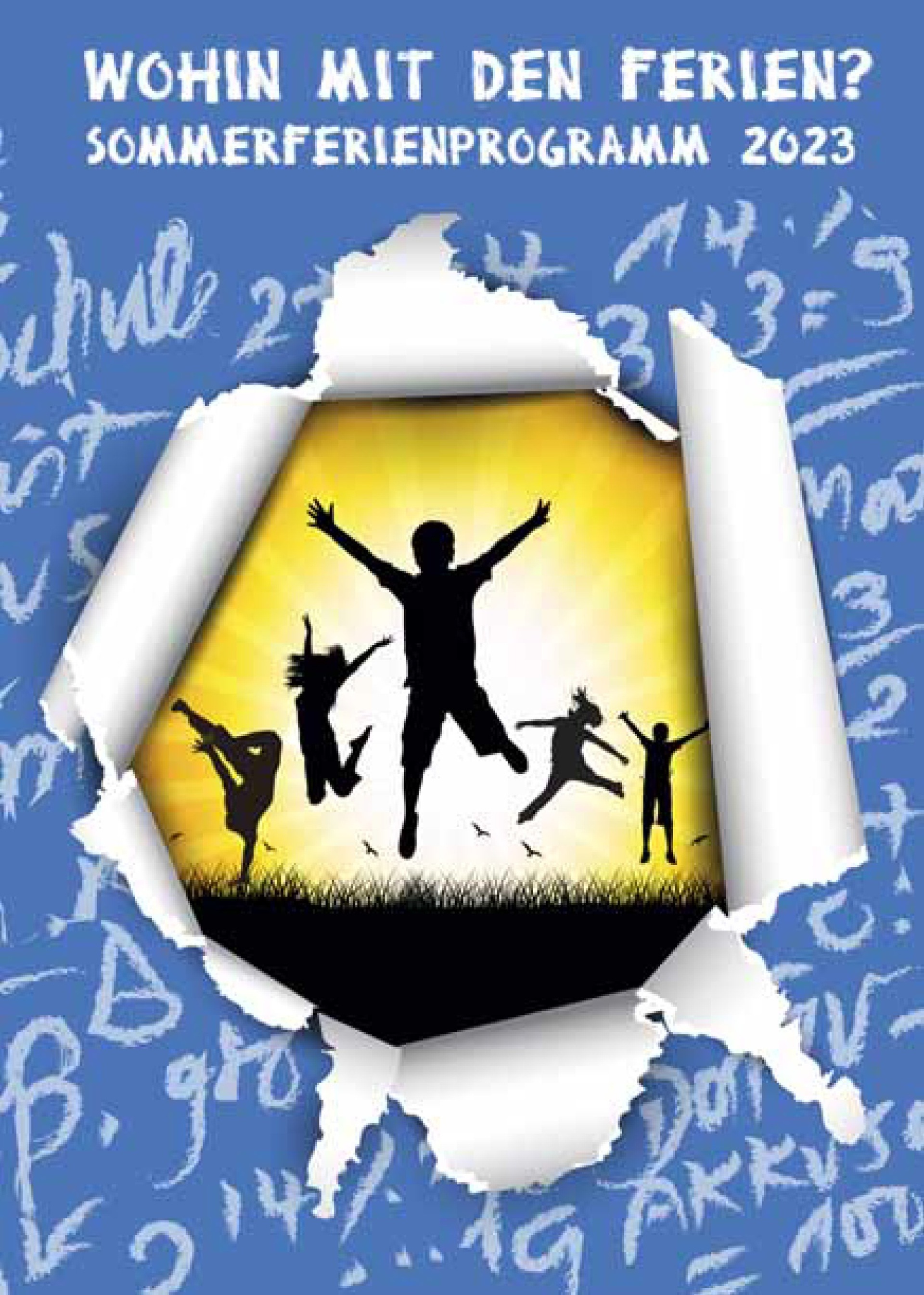 The photo shows the cover of the 2023 vacation booklet.