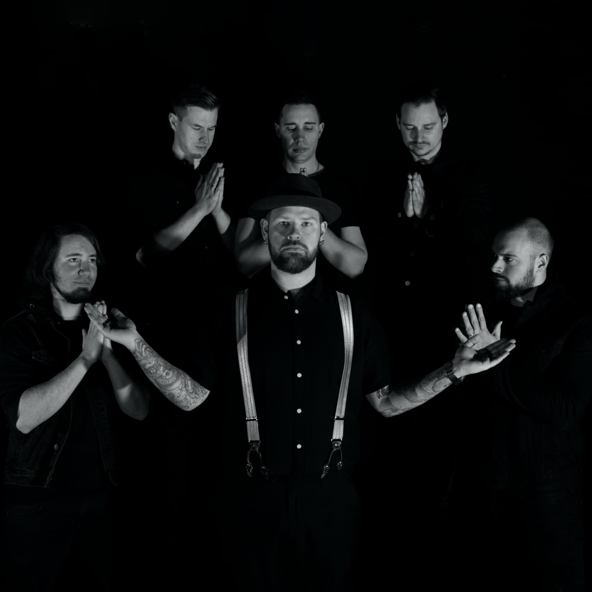 Group photo of the five band members.