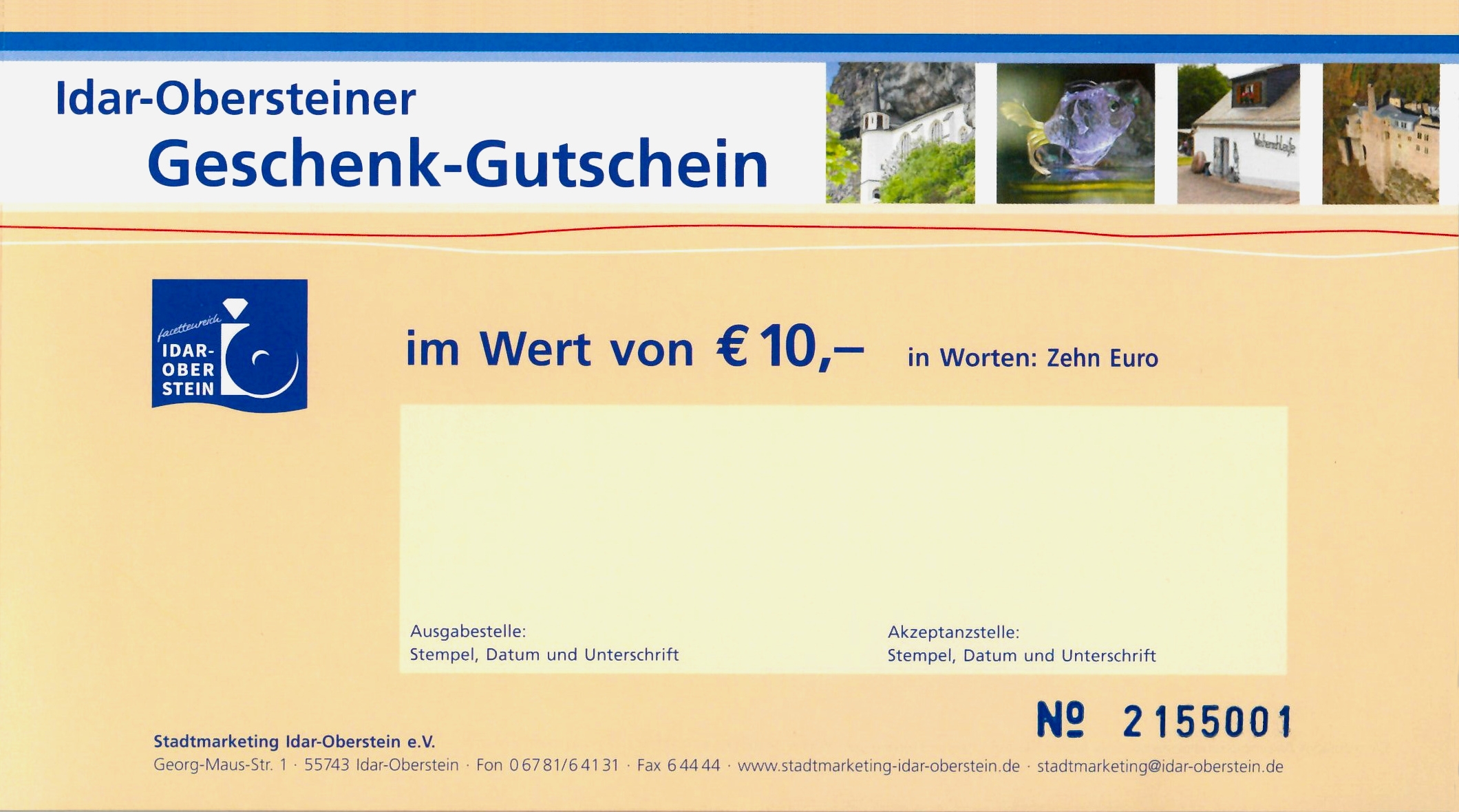 Symbol photo of the gift voucher