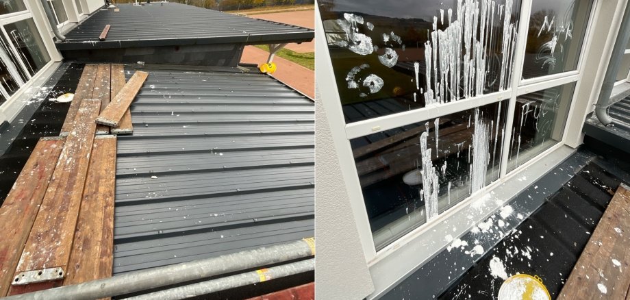 The photos show some of the soiling.