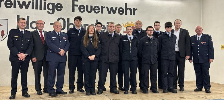 Two women and eight men joined the active fire department.