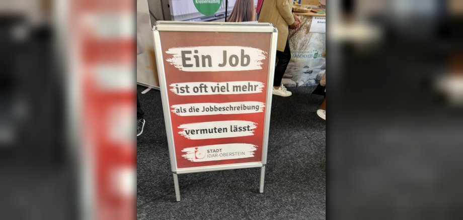 The city of Idar-Oberstein is also taking part in the careers fair