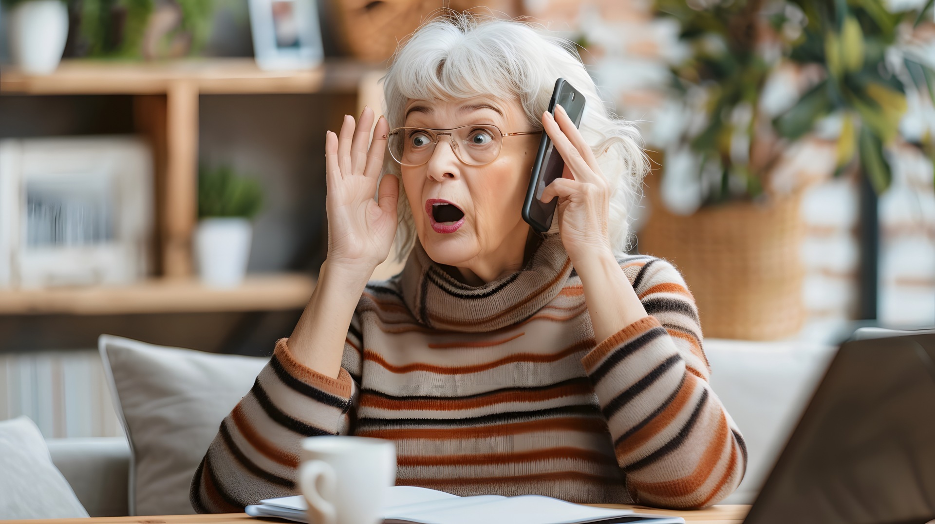 Symbol photo shock call