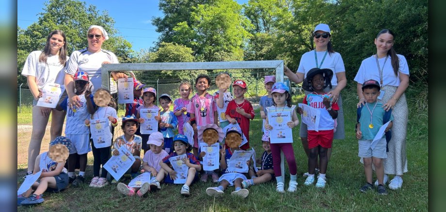 The Barbararing Daycare Center hosted a Daycare World Cup. The photo shows the staff at the Barbararing Daycare Center.