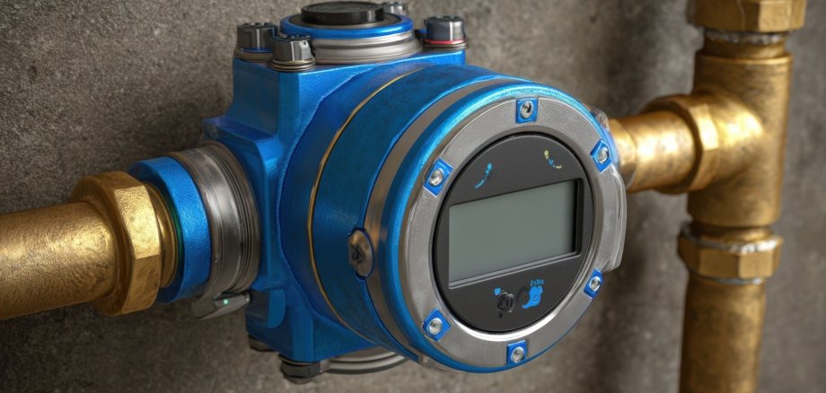 A stock photo of a wireless water meter.