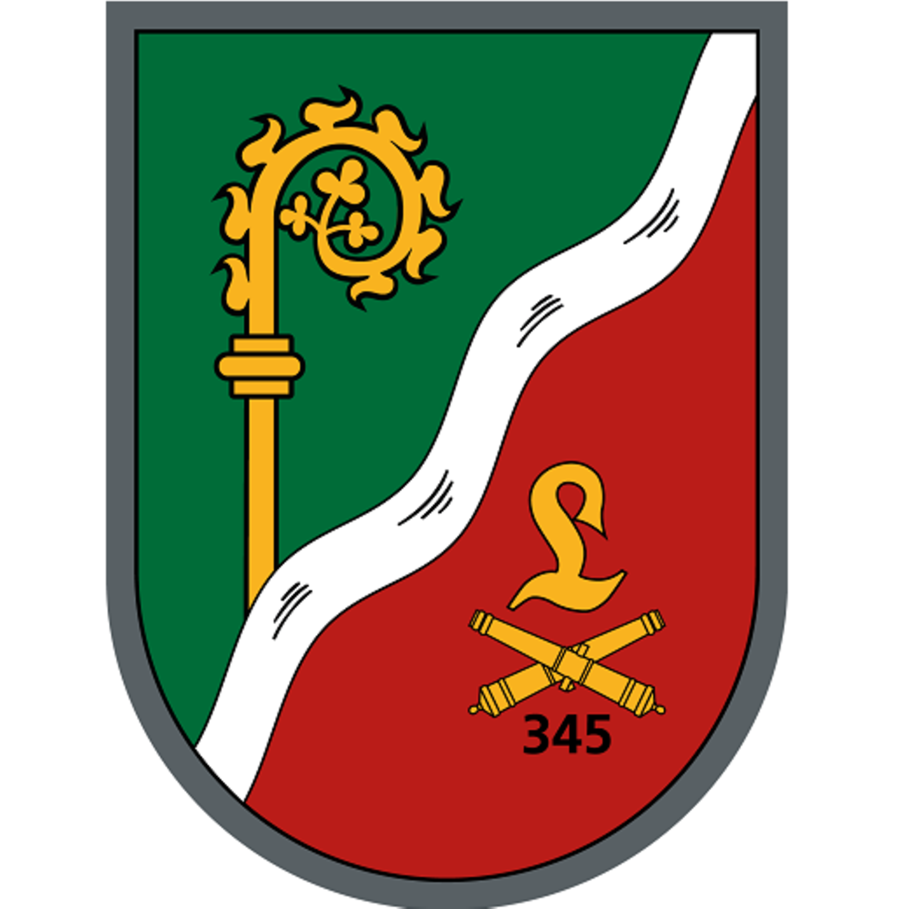 Coat of arms of artillery training battalion 345