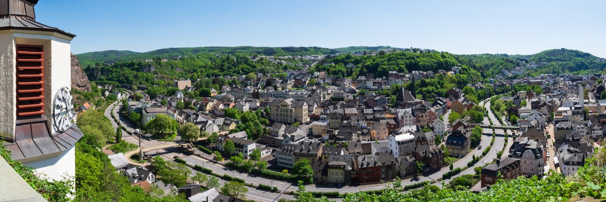 Panorama de la ville d'Idar-Oberstein