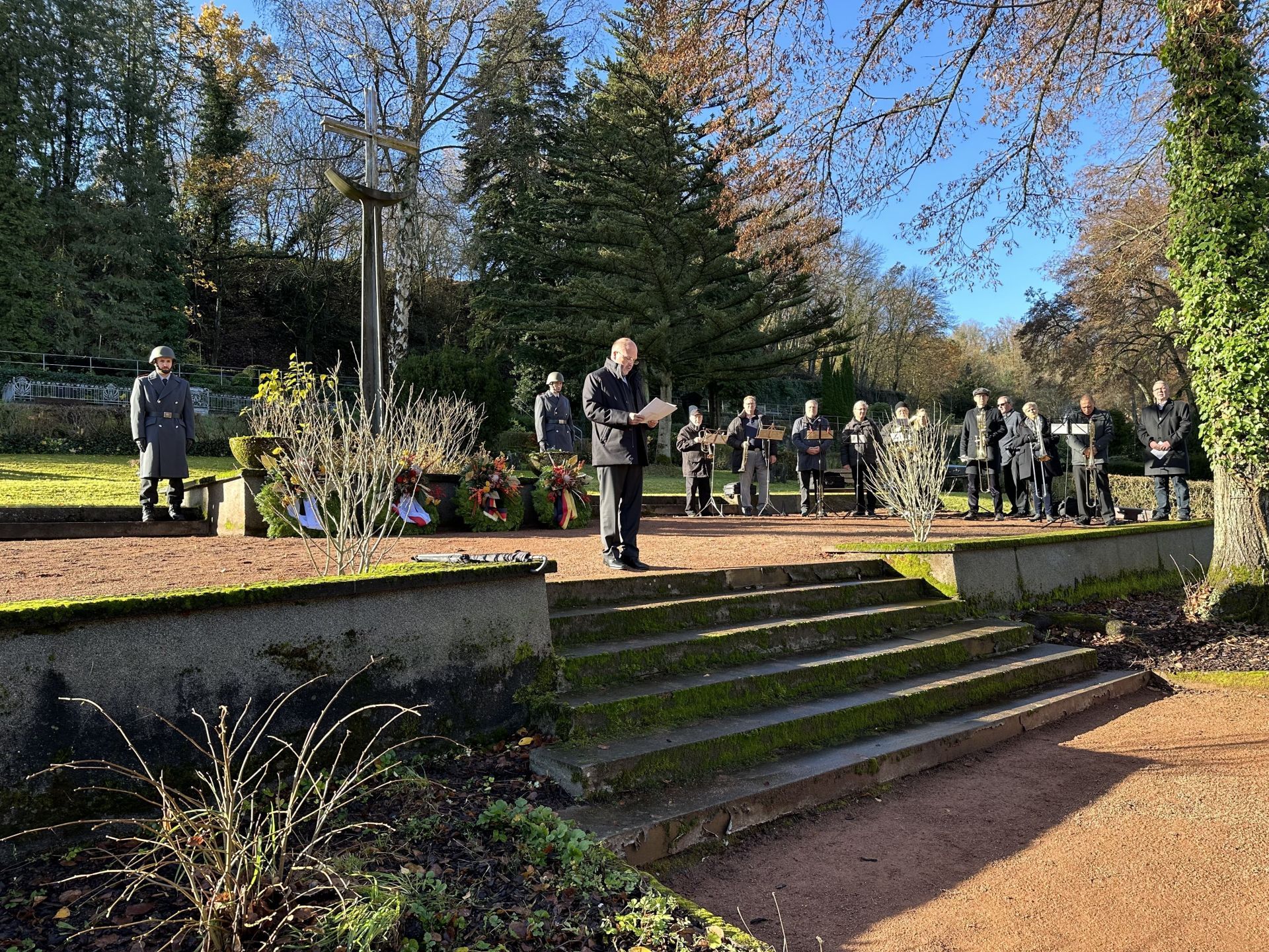 Cérémonie de commémoration au monument aux morts d'Idar, l'année dernière.