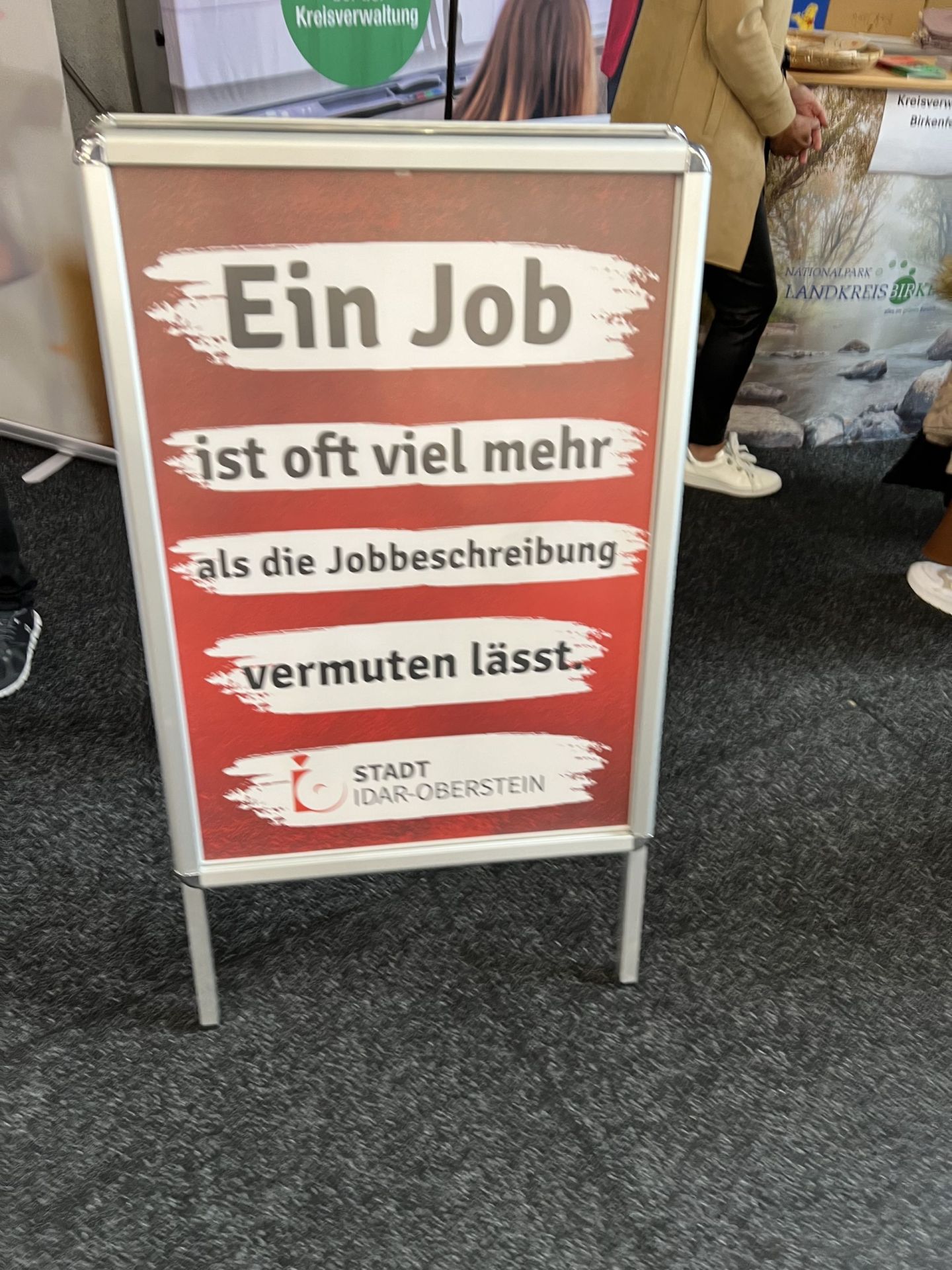 La ville d'Idar-Oberstein participe également au salon des carrières