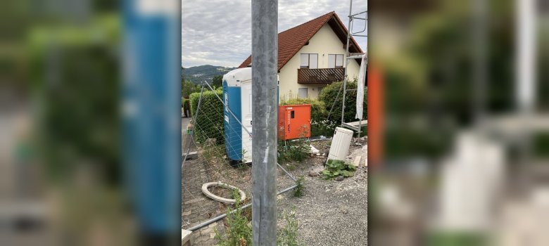 Le lampadaire situé dans le quartier « Oberer Pfarracker » a été endommagé par un véhicule.