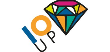 Logo des Pop-Up-Store "IO UP".