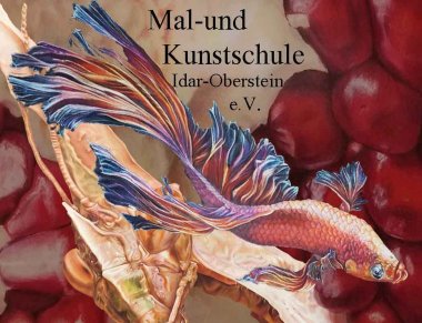 Kolorierte Buntstiftzeichnungen aus einem Studienvorbereitungskurs.