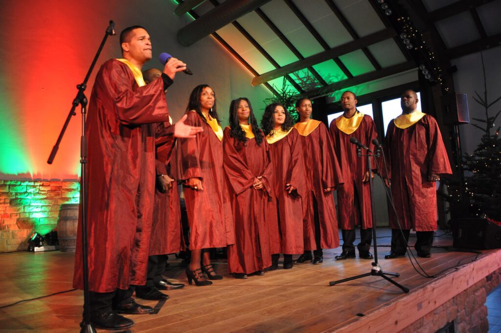 Gospel Soul Notes Auftritt indoor