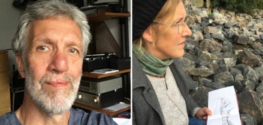Das Foto zeigt zwei kombinierte Protraitaufnahmen von Jörg Fritz und Nada Vitz.