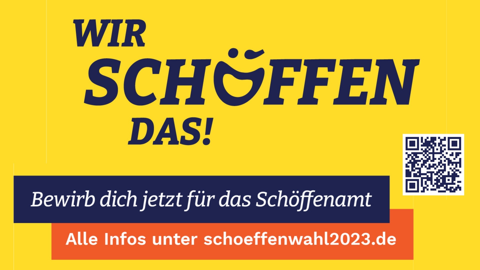 Werbebanner für die Schöffenwahl