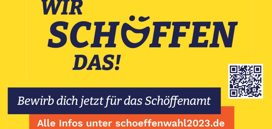 Werbebanner für die Schöffenwahl