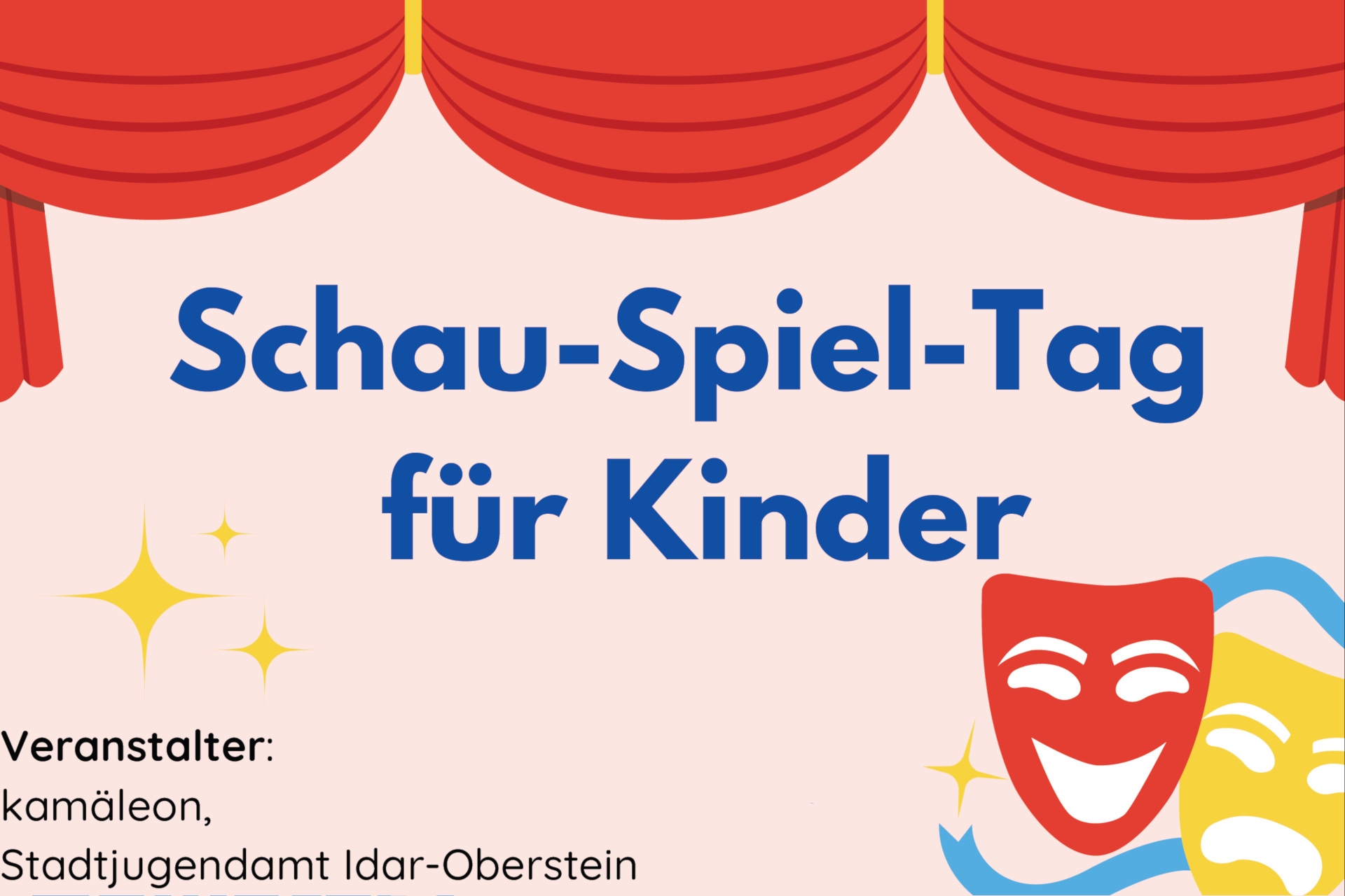 Flyer für den Schau-Spiel-Tag.