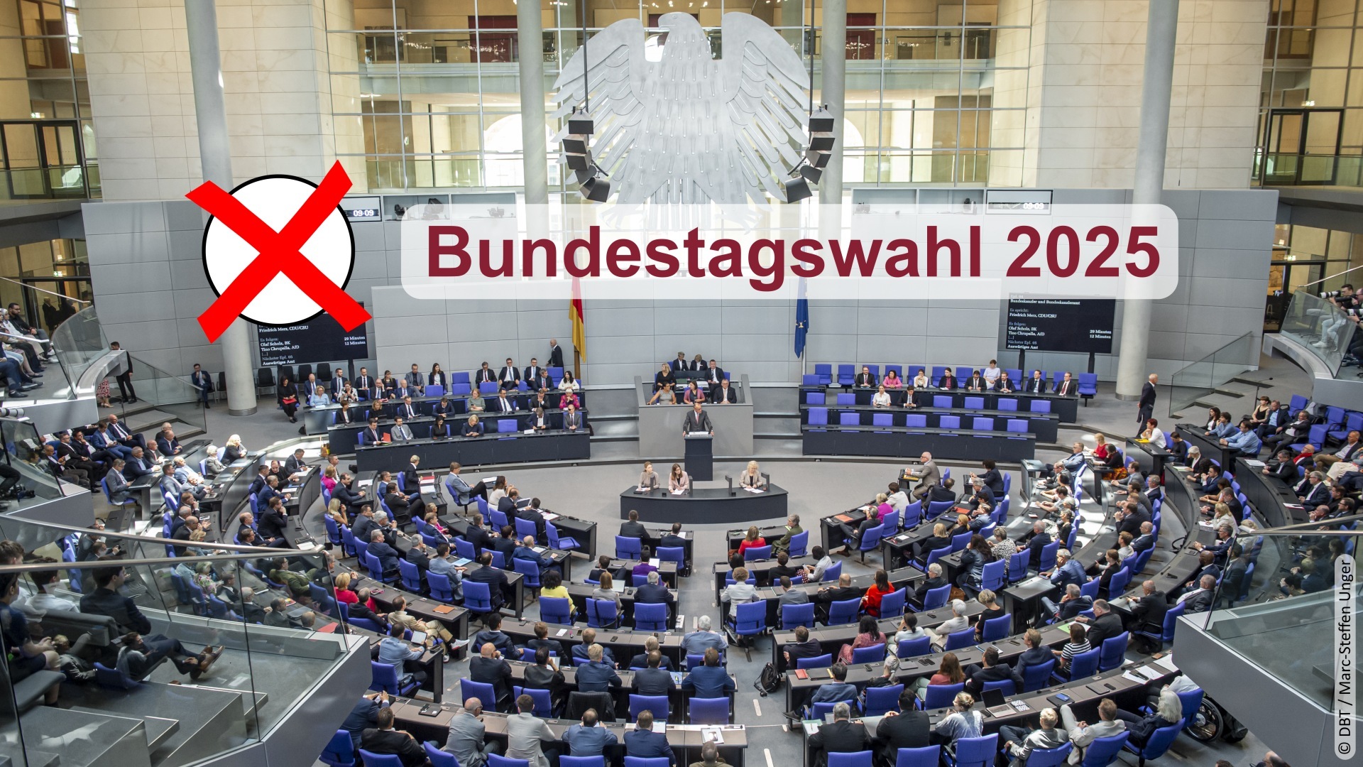 Grafik zur Bundestagswahl 2025