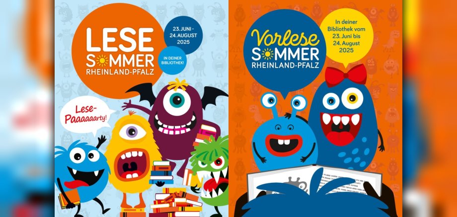 Werbeposter für den Lesesommer und den Vorlese-Sommer