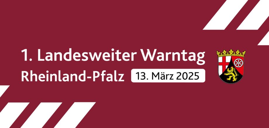 Grafik zum 1. Landesweiten Warntag RLP