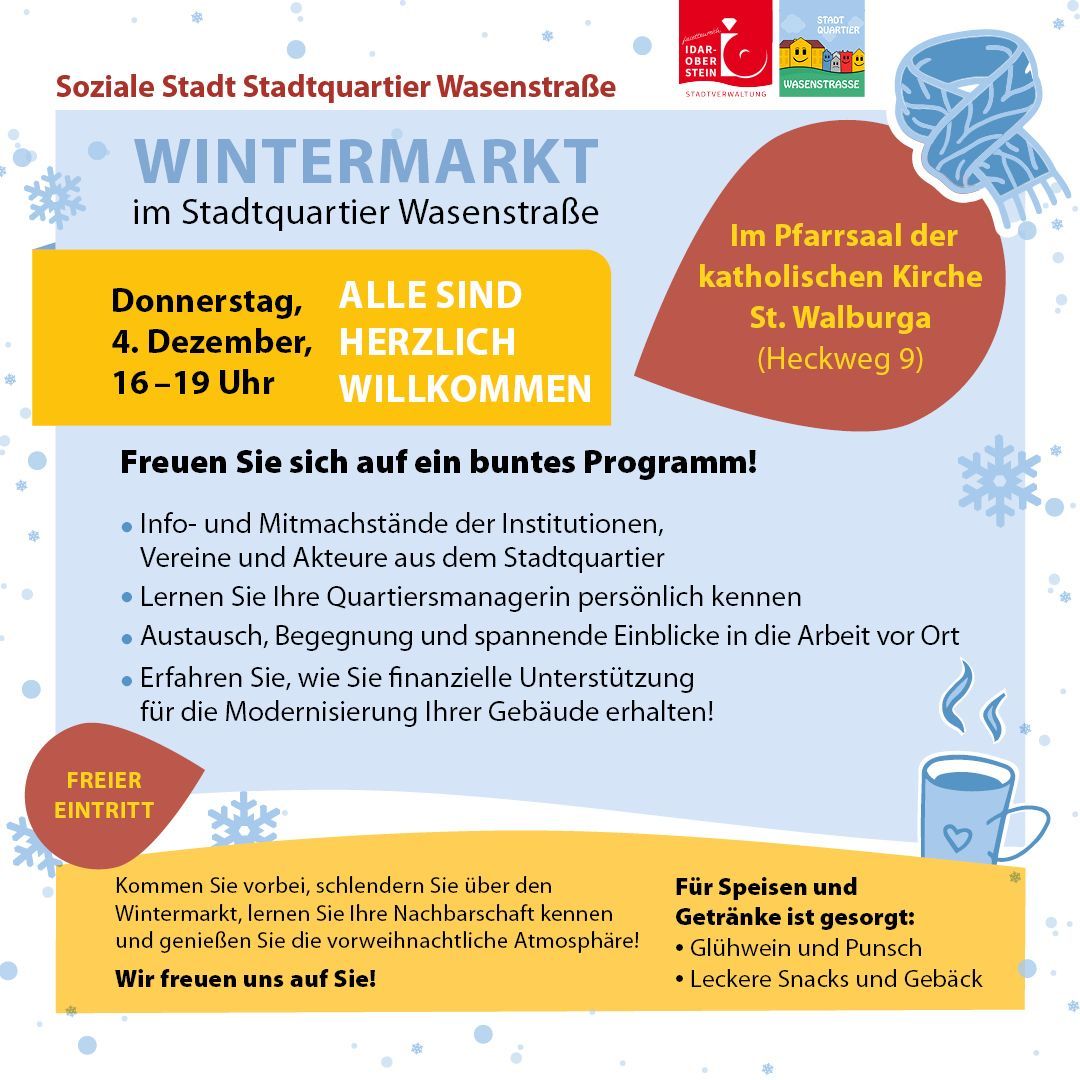 Plakat für den Wintermarkt