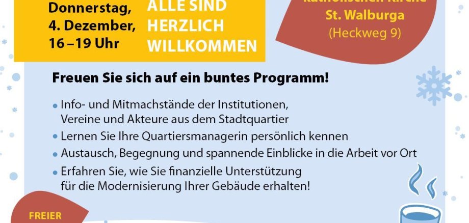 Plakat für den Wintermarkt Plakat für den Wintermarkt